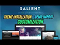 Salient WordPress Theme Tutorial Installation Demo Import Customization 2025