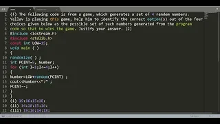 random Function Problem 3 CBSE Class 12 Computer Science
