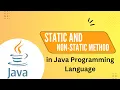 Java Tutorial Static vs Non-Static Method