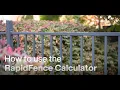 How to Use the RapidFence Calculator