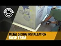 How To Install Base Trim For Corrugated Metal Siding Installation Includes Cutting The Corners