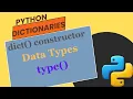 class 11 how to use dictionary in python dict constructor part2 type data data type