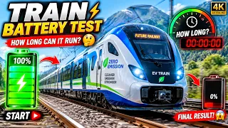 🚆🔋 TRAIN BATTERY TEST! 😱 | How Long Can This Train Run? ⚡🔥 | Ultimate Battery Test