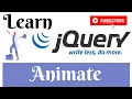 jQuery Lecture - 31 Animate Method Tutorial in Hindi Urdu