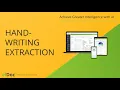 elDoc - Intelligent Document Processing Handwriting recognition and extraction Use Case