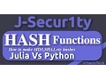 Julia Vs Python Tutorials - HASH Function How to make md5 sha1 hashes