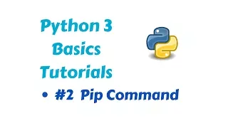 Programming in Python 3 - Pip command