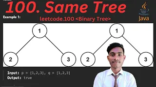 100 Same Tree Binary Tree Leetcode 100 Easy java