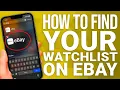 How to Find Your Watchlist on eBay Easy Guide