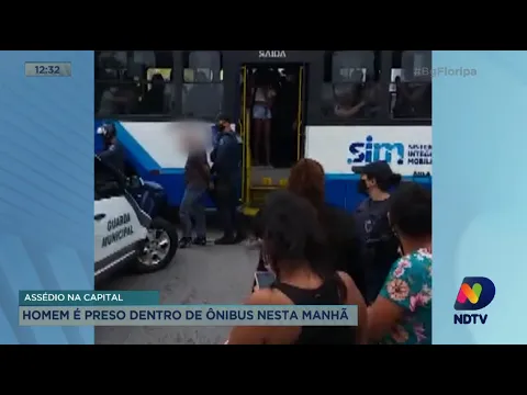 Homem é preso dentro de ônibus por assédio em Florianópolis
