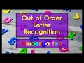 Out of Order Alphabet - Letter Recognition