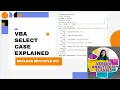 VBA Select Case Statement Replace Multiple IF Easily