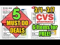 5 MUST DO CVS DEALS - 6 Items for FREE
