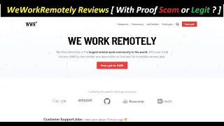 WeWorkRemotely Reviews With Proof Scam or Legit WeWorkRemotely WeWorkRemotely Com Reviews
