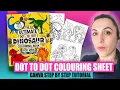 Create your own dot to dot colouring sheet - Canva step by step tutorial