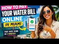 How to pay your water bill online in Miami