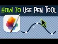 How to Use Pen tool in Pixelmator Pro short tutorial