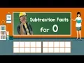 Practice Our Subtraction Facts for 0 Subtraction Song Math Song for Kids Jack Hartmann