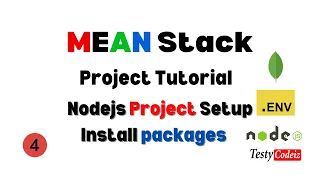 Mean Stack Project tutorial nodejs project setup Install packages using NPM