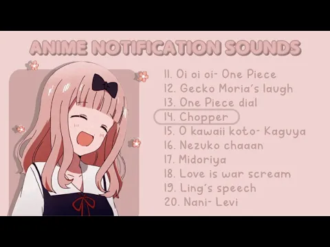 Download MP3 Anime Notification Sounds┃JJK, Haikyuu!, One Piece, My Hero Academia, Fullmetal Alchemist with Link