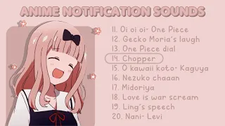 Anime Notification Sounds JJK Haikyuu One Piece My Hero Academia Fullmetal Alchemist With Link 