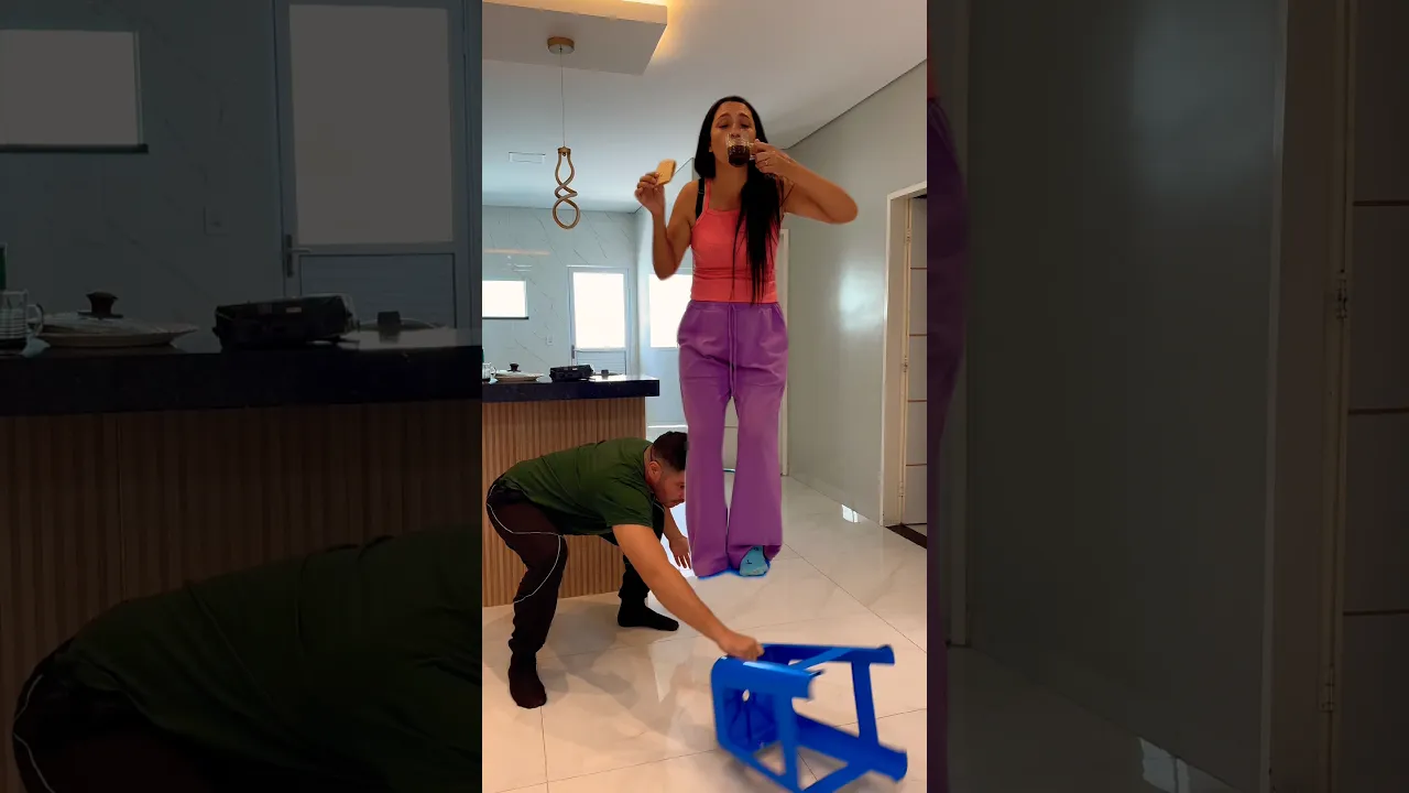 Ela nem caiu