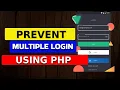 Ensure Secure Logins PHP PDO MySQL Multiple Login Prevention