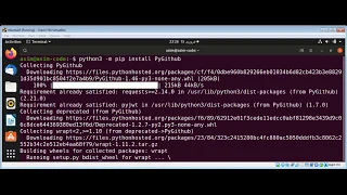 Python PyGitHub library to interact with GitHub