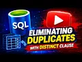 Eliminating duplicates with DISTINCT clause in Oracle SQL