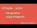 Python Tutorial Learn Scipy - Integration scipy integrate in 7 Minutes