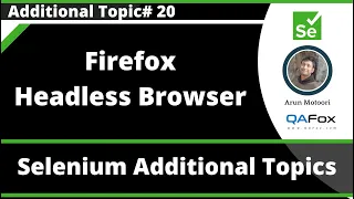 Firefox Headless Browser Executing Selenium Automation Scripts
