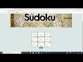 Sudoku application with simple HTML CSS JS