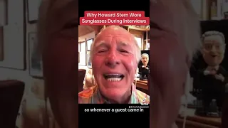 Why Howard Stern Wore Sunglasses During Interviews 