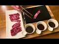 Cooking on Hot Rock a la Uchiba Austin Texas at Home