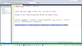 FORMAT function in SQL Server