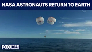 SPLASHDOWN: NASA astronauts Butch Wilmore and Suni Williams return to Earth