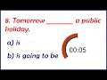Future Time Quiz - English Grammar Quiz Questions With Answers