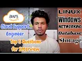 Most ASKED AWS Cloud Support Engineer Questions Must-Know Interview Questions