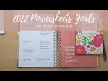 Goal Setting March Goals using Cultivate What Matters Powersheets