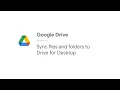 Sync files and folders to Drive for desktop