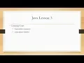 Java variables data types and comments - Lesson 3