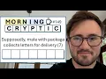 Supposedly male with package collects letters for delivery 7