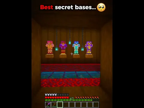 Minecraft How Crazy Secret Bases Were Built...🥺#shorts