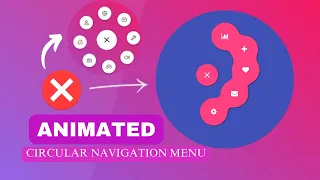 Animated Circular Navigation Menu using HTML and CSS only Simple Radial Menu