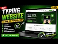TypeMasterPro - Best Free Typing Website 2026 Typing com Clone with HTML CSS JavaScript
