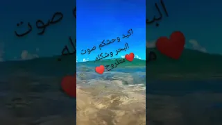 انا بعشق البحر اكيد وحشكم صوت البحر وشكله مطروح لا تنسى الاشتراك في القناة 