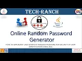 Live Demonstration of Online Random Password Generator in Java Practice Projects TechRanch