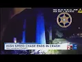 High-speed chase through Williamson County ends in crash