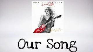 Download Taylor Swift  - Our Song (Speak Now World Tour Live ) DVD BONUS (Audio Official) MP3