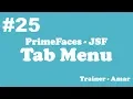 PrimeFaces - JSF Tutorial Tab Menu in PrimeFaces using Netbeans IDE Part-25